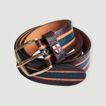 Tino Belt - Brown Stripe - Blue de Genes - Kul og Koks