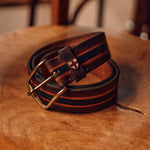 Tino Belt - Brown Stripe - Blue de Genes - Kul og Koks