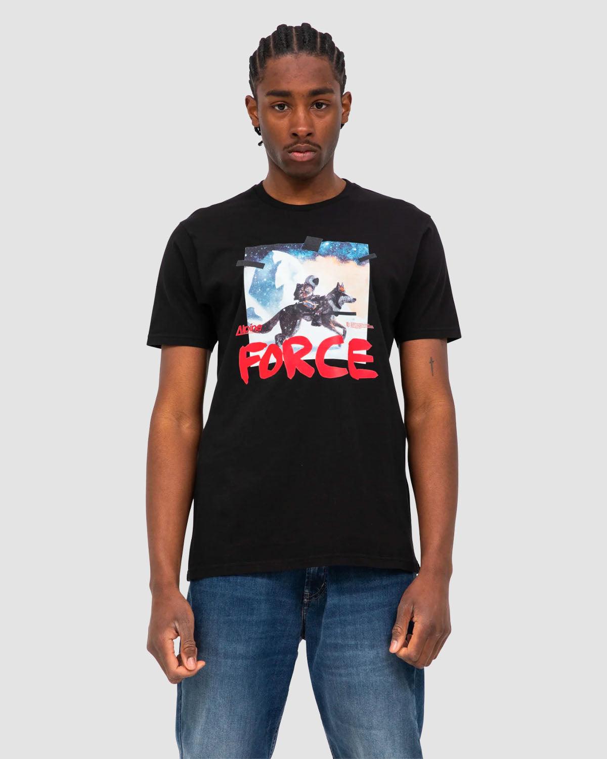 Wolf Astronaut Tee - Black - BLS HAFNIA - Kul og Koks