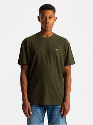 1318 Awa Loose T-shirt - Army Melange