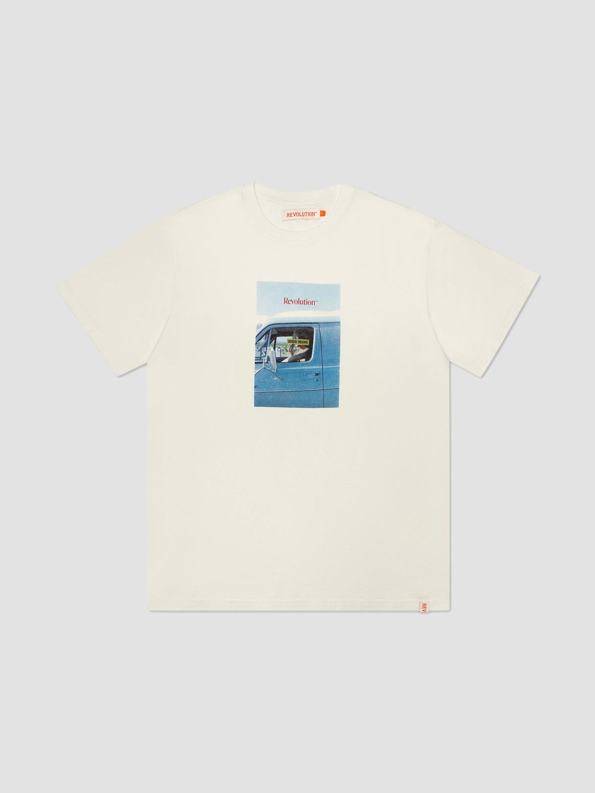 1319 Dis Loose T-shirt - Offwhite - Revolution - Kul og Koks