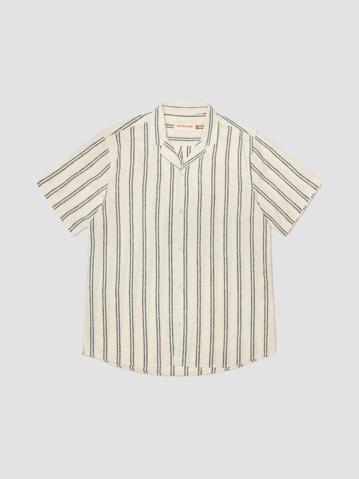3865 SS Cuban Shirt - Navy - Revolution - Kul og Koks