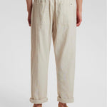 Akjan Elastic Linen Pants - Brown Rice - Anerkjendt - Kul og Koks