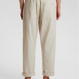 Akjan Elastic Linen Pants - Brown Rice - Anerkjendt - Kul og Koks