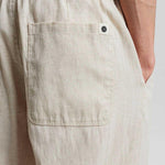 Akjan Elastic Linen Pants - Brown Rice - Anerkjendt - Kul og Koks