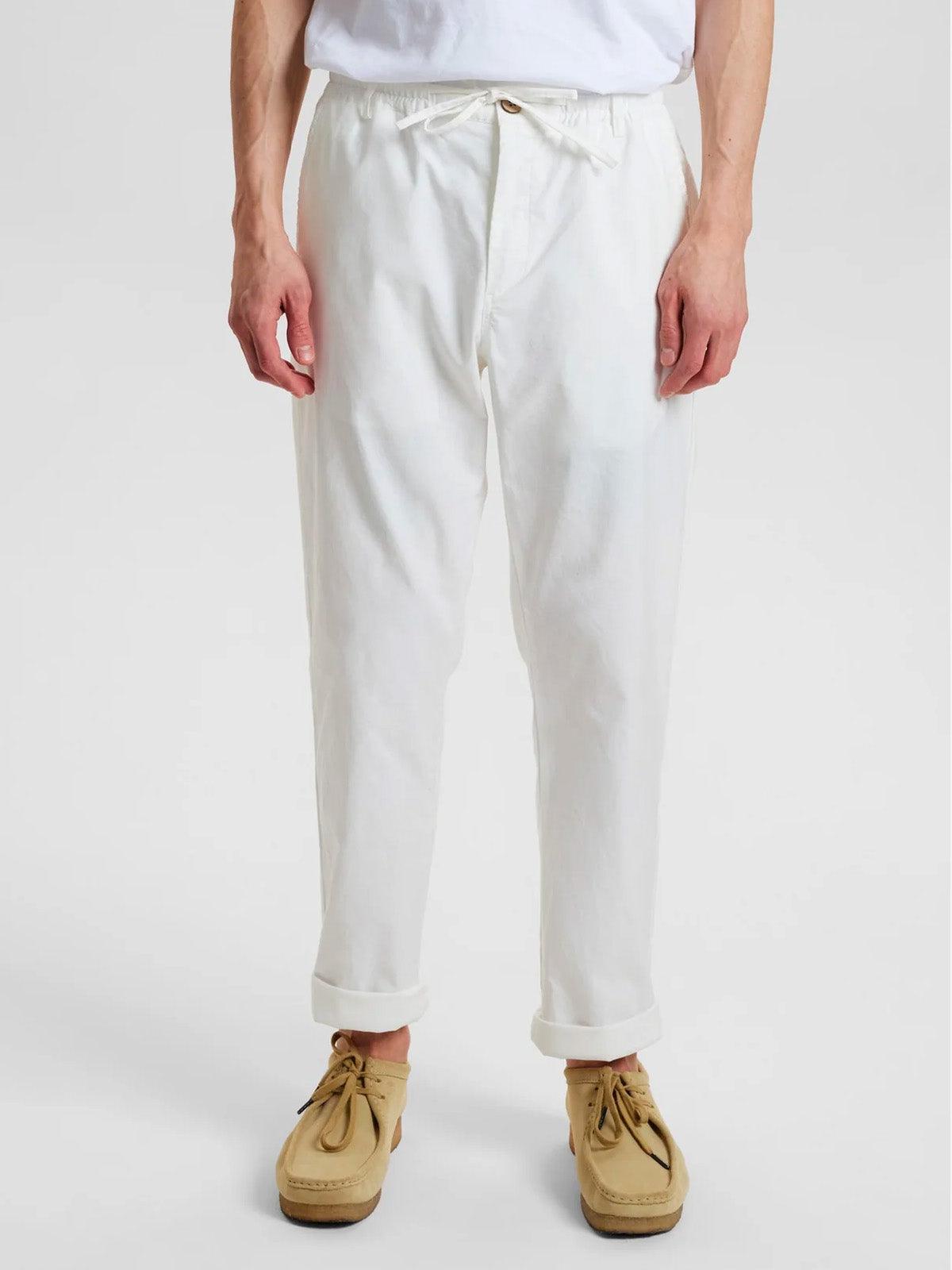 Akjan Elastic Line Pants - Tofu - Anerkjendt - Kul og Koks