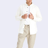 Akleif Corduroy Shirt - Off White - Anerkjendt - Kul og Koks