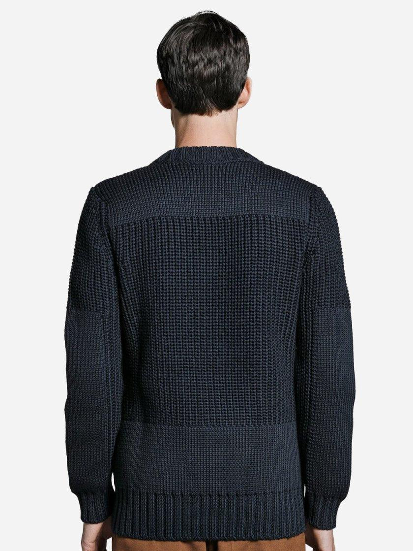 Bunker Knit Crewneck - Dark Blue - SNS - Kul og Koks