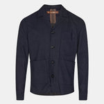 Melvin Check Blazer Jakke - Navy - Mos Mosh Gallery - Kul og Koks