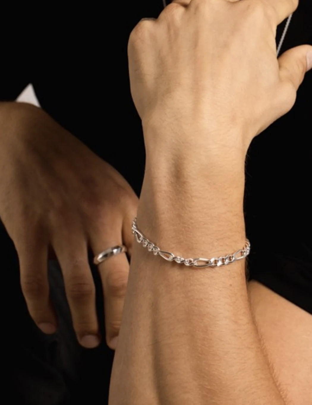 Chunky Figaro Bracelet - Silver - IX STUDIOS - Kul og Koks