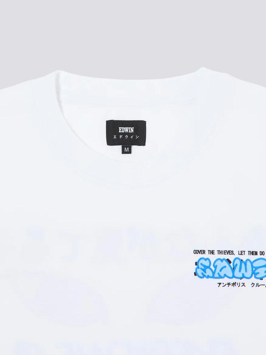 Cover The Thief T-shirt - White - EDWIN - Kul og Koks