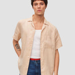 Ellino SS Shirt - Light Beige - HUGO - Kul og Koks