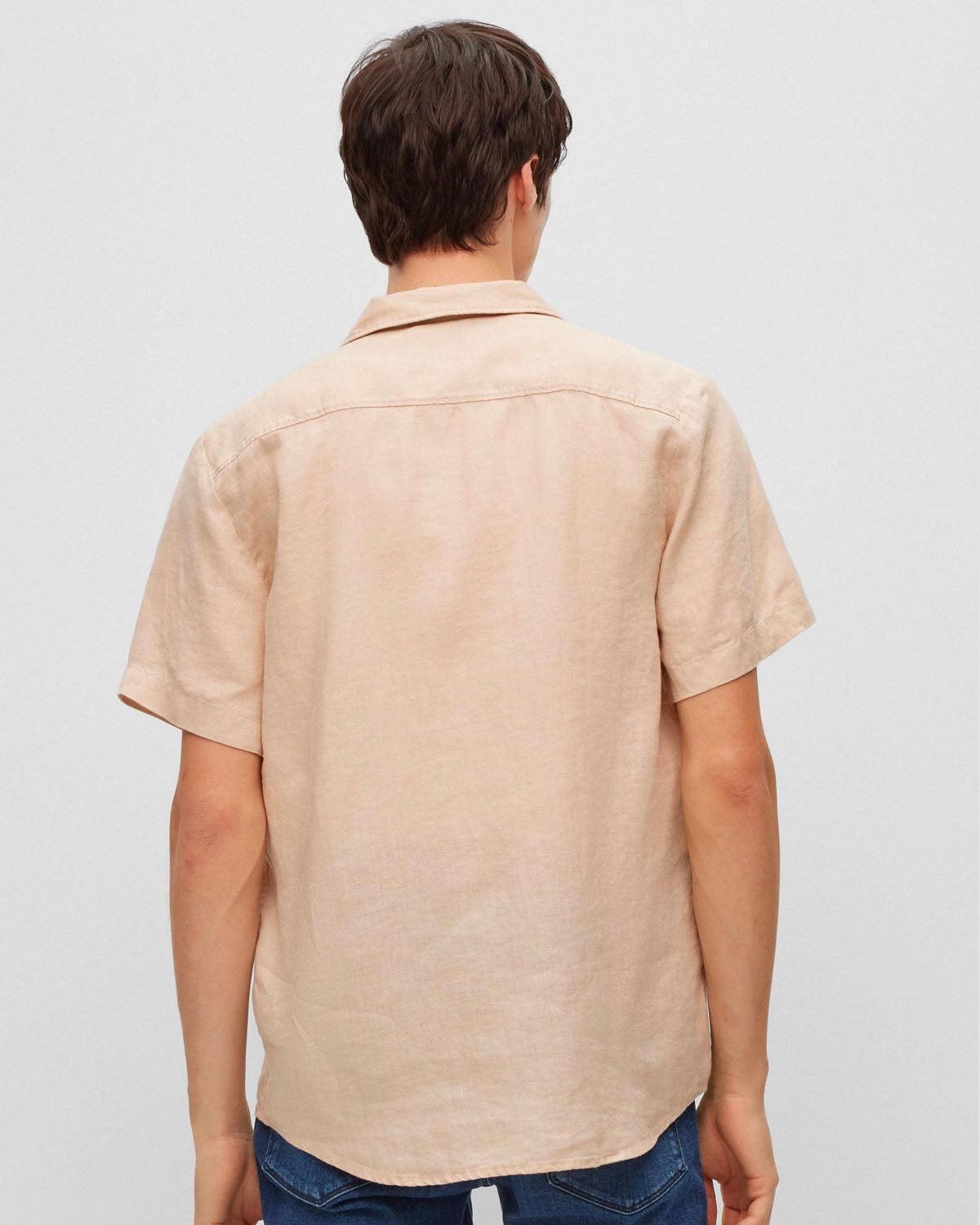 Ellino SS Shirt - Light Beige - HUGO - Kul og Koks