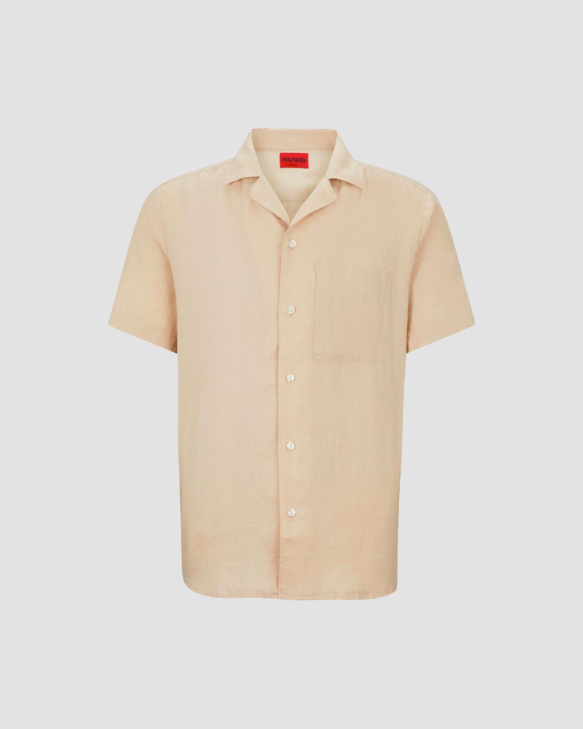 Ellino SS Shirt - Light Beige - HUGO - Kul og Koks