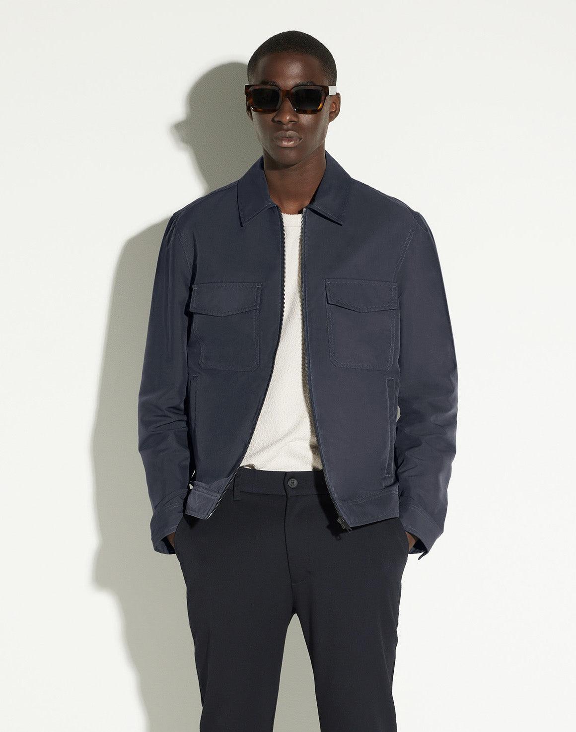 Kristoffer High Dense Jacket - Ink Blue - Elvine - Kul og Koks