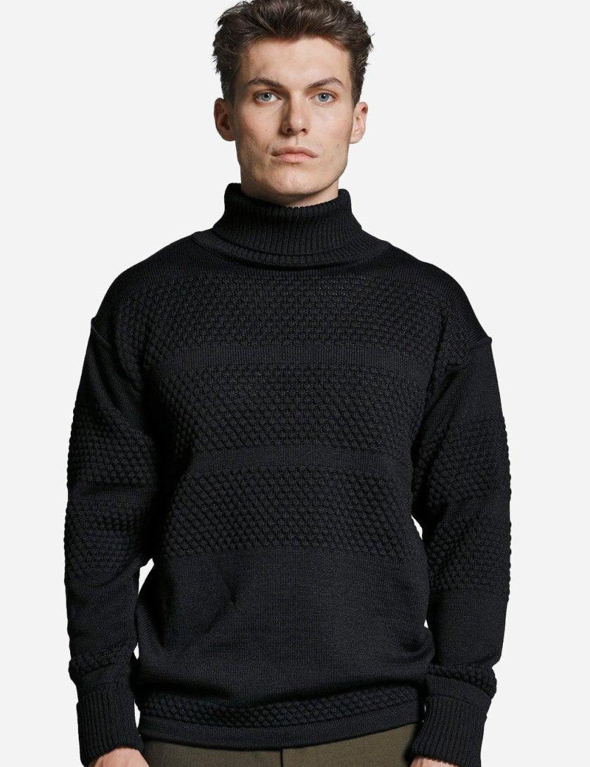 Fisherman Sweater - Dark Navy - SNS - Kul og Koks