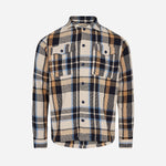 Nolan Check Overshirt - Brown Check - Mos Mosh Gallery - Kul og Koks