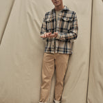 Nolan Check Overshirt - Brown Check - Mos Mosh Gallery - Kul og Koks