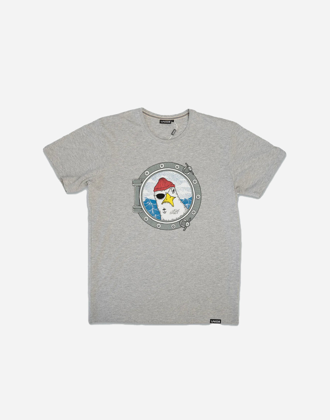 Porthole T-shirt - Light Grey - Lakor - Kul og Koks