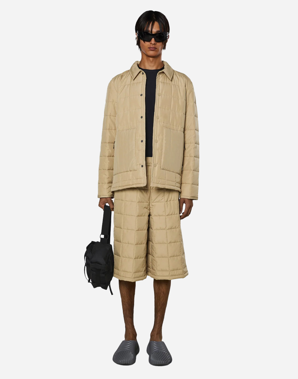 Liner Shirt Jakke - Sand - RAINS - Kul og Koks