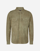 Ollie Leather Overshirt - Grøn - Mos Mosh Gallery - Kul og Koks