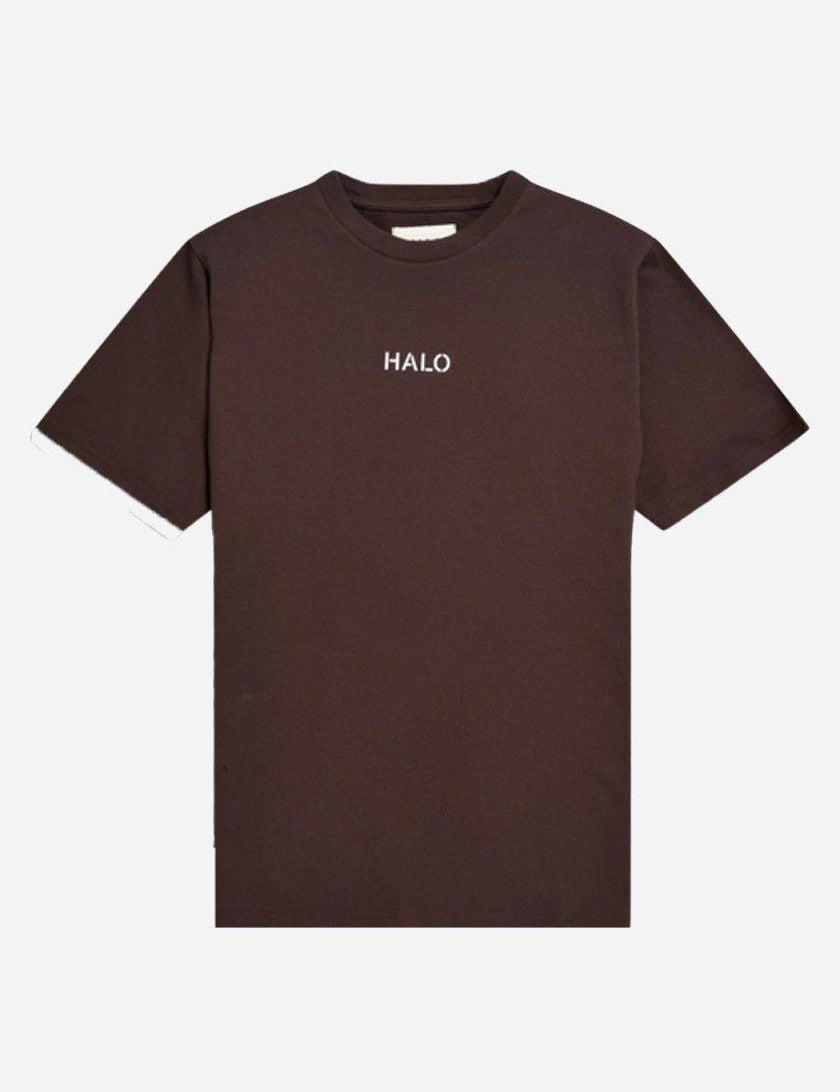 Halo Graphic Tshirt - Brown - HALO - Kul og Koks