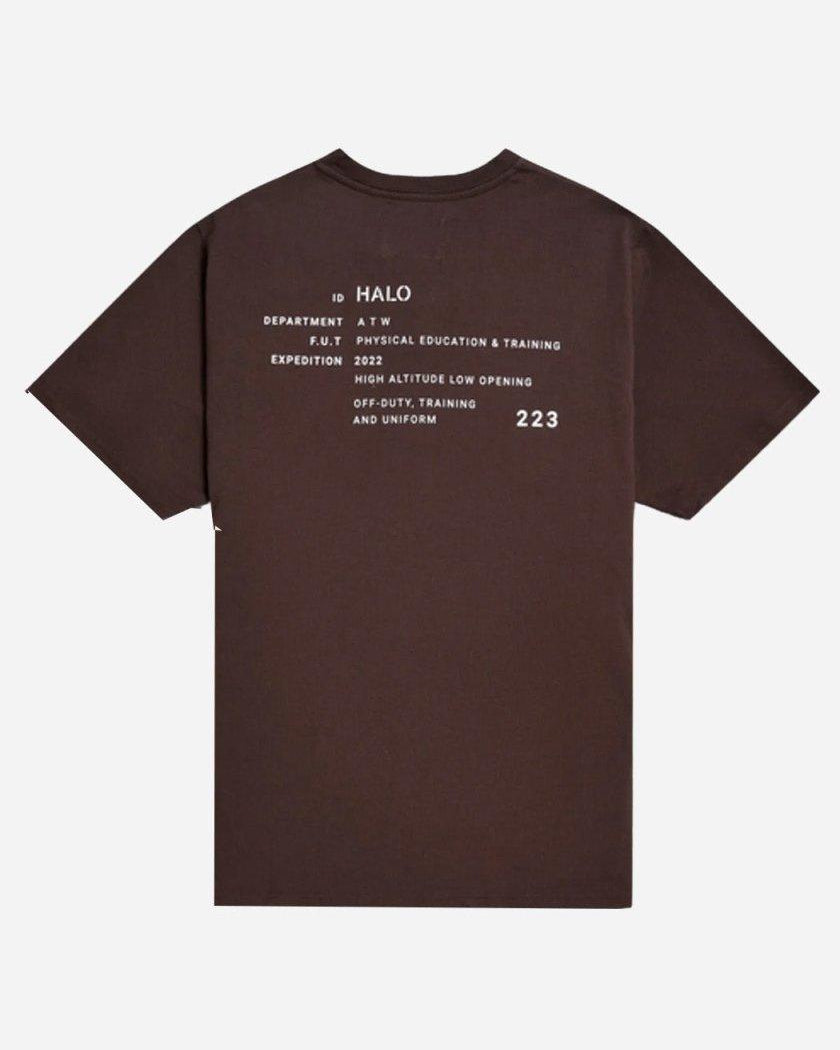 Halo Graphic Tshirt - Brown - HALO - Kul og Koks