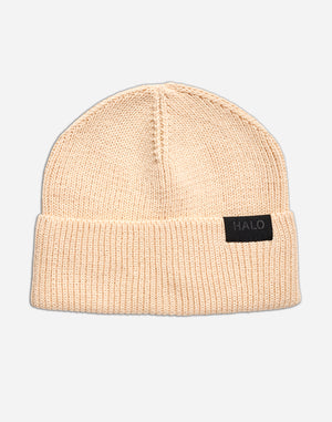 Halo Cotton Beanie - Sand