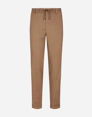 Hunt Linen Pants - Brun - Mos Mosh Gallery - Kul og Koks