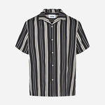 Ilois 9666 Striped Shirt - Black - Minimum - Kul og Koks