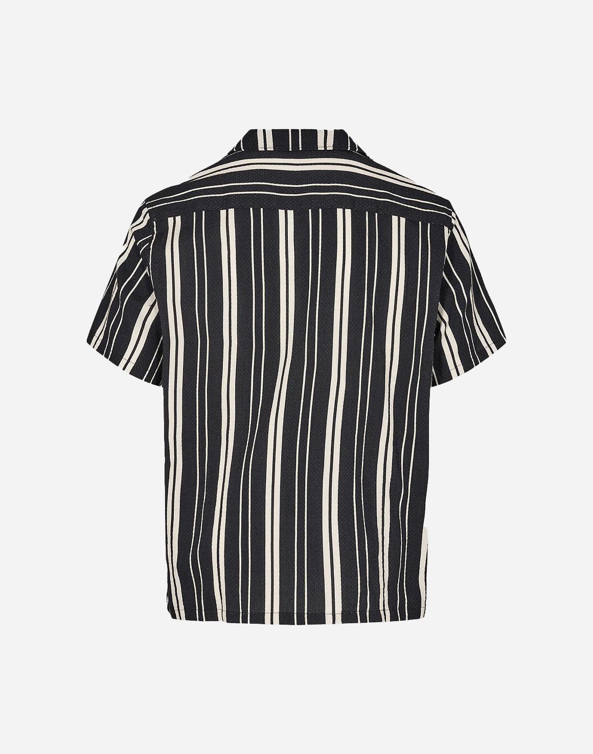 Ilois 9666 Striped Shirt - Black - Minimum - Kul og Koks