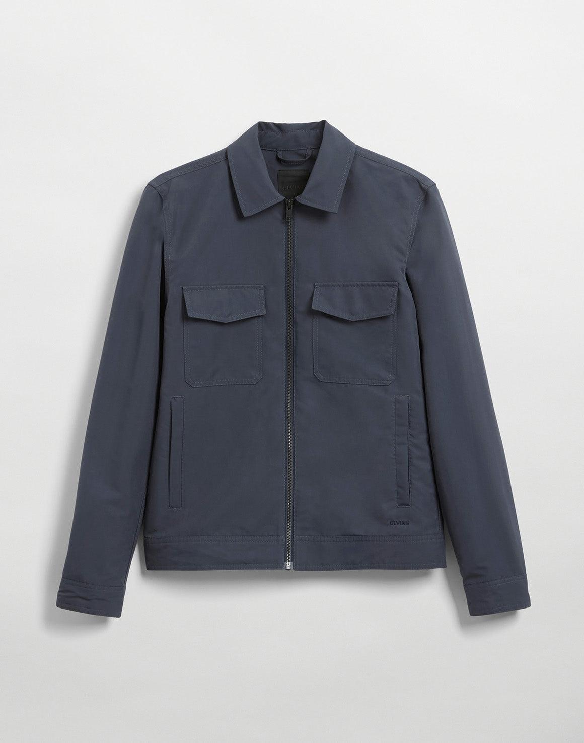 Kristoffer High Dense Jacket - Ink Blue - Elvine - Kul og Koks