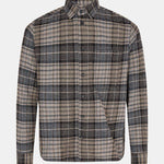 Liam Check Overshirt Faded Sky Blue - Mos Mosh Gallery - Kul og Koks