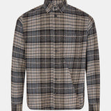 Liam Check Overshirt Faded Sky Blue - Mos Mosh Gallery - Kul og Koks