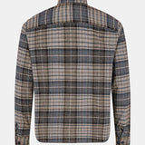 Liam Check Overshirt Faded Sky Blue - Mos Mosh Gallery - Kul og Koks