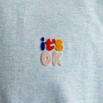 1316 T-shirt - Lightblue Melange - Revolution - Kul og Koks