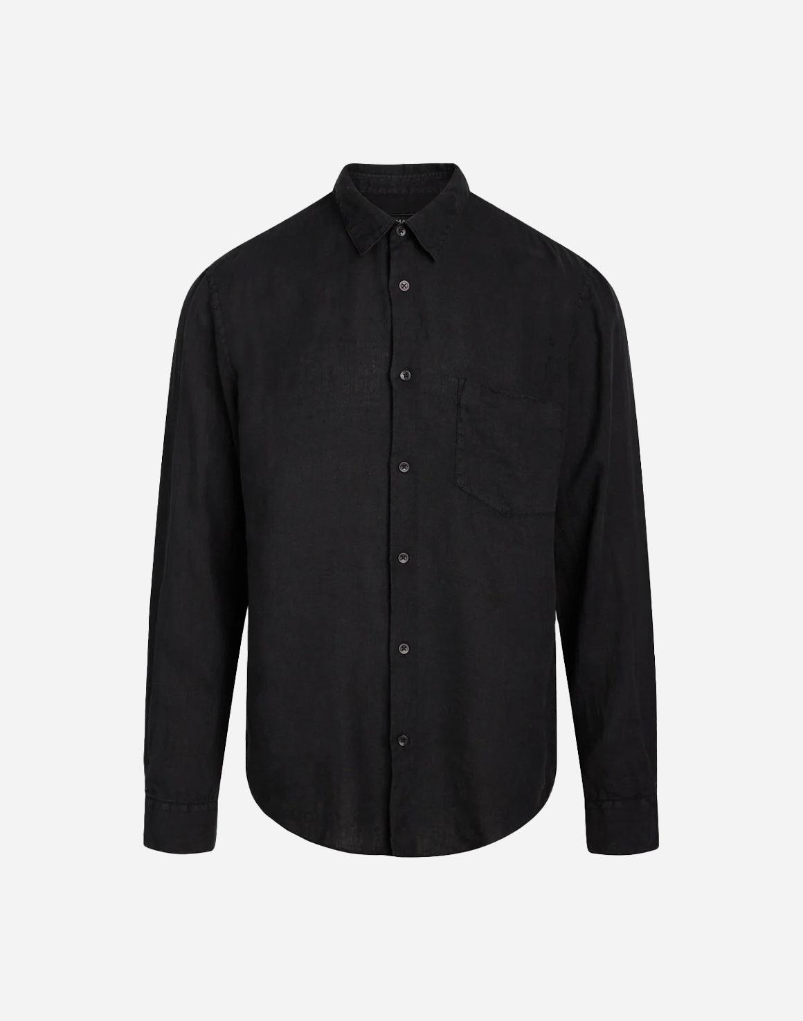 Linen Sune Shirt - Black - Mads Nørgaard - Kul og Koks