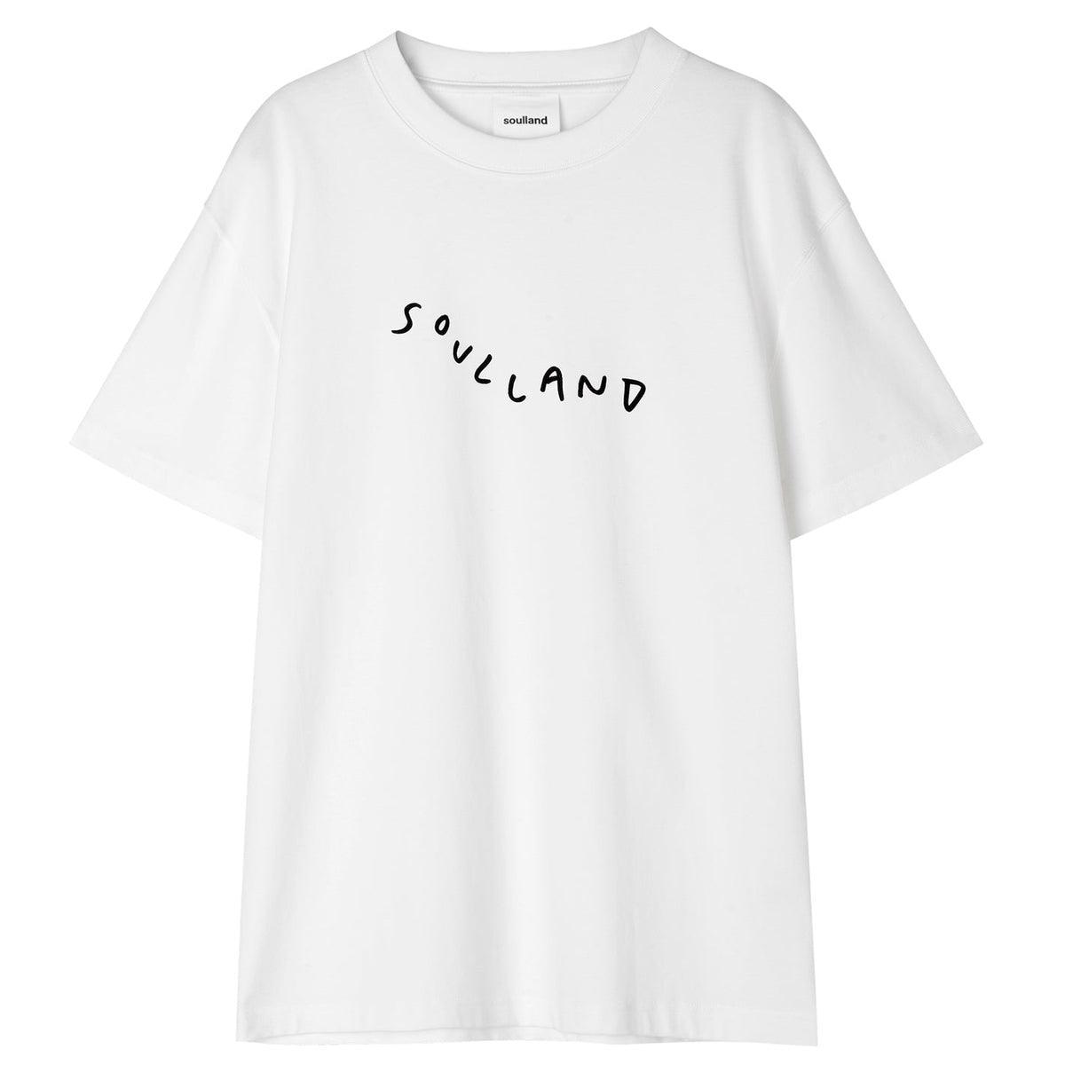 Marker Logo Tee · Hvid - soulland - Kul og Koks