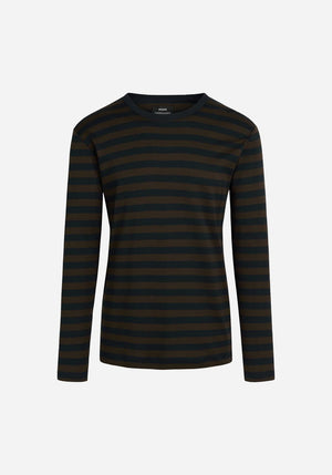 Midi Rib Tobias LS Tee - Black Coffee