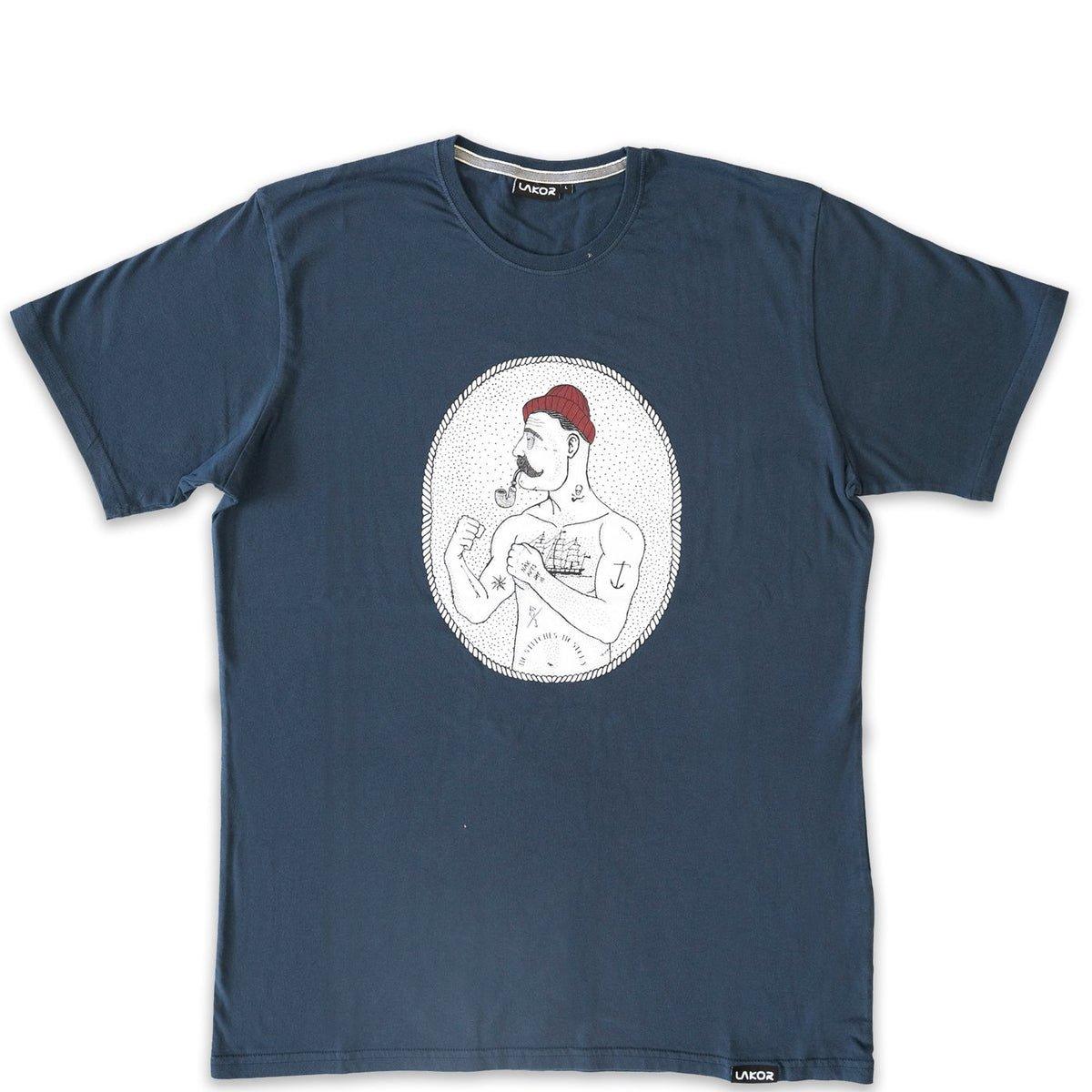 No stitches Tee · Blå - Lakor - Kul og Koks