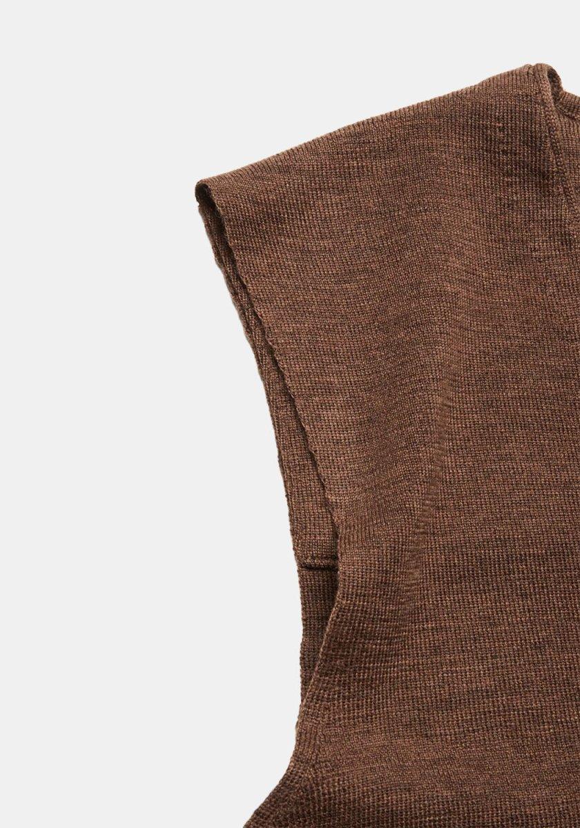 Nonni Merino Strik Vest Rusty - Blue de Genes - Kul og Koks
