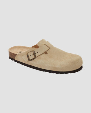 Olivier Suede Clogs Sandal - Beige - Scholl - Kul og Koks