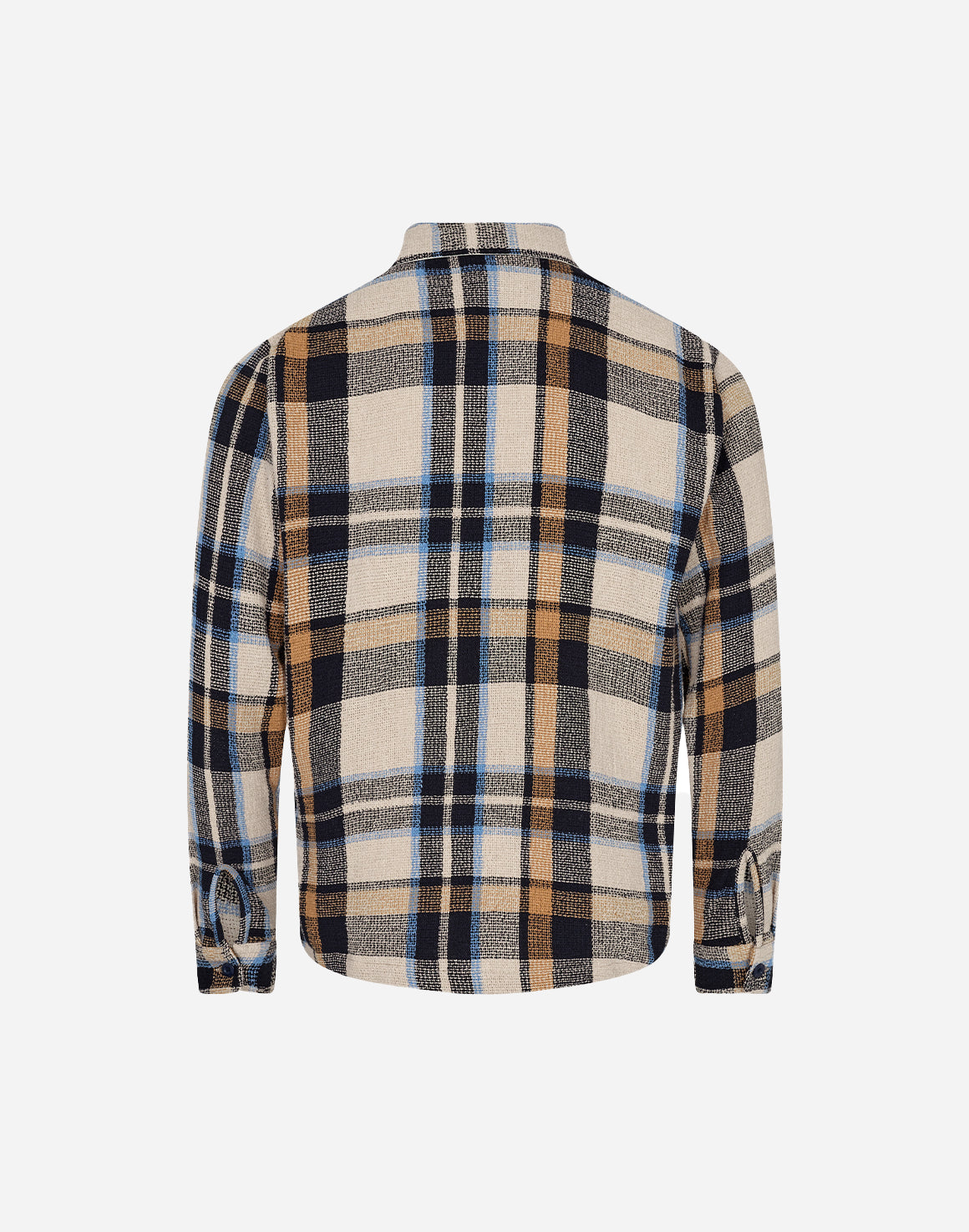 Nolan Check Overshirt - Brown Check - Mos Mosh Gallery - Kul og Koks