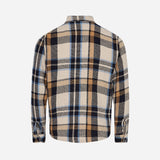 Nolan Check Overshirt - Brown Check - Mos Mosh Gallery - Kul og Koks