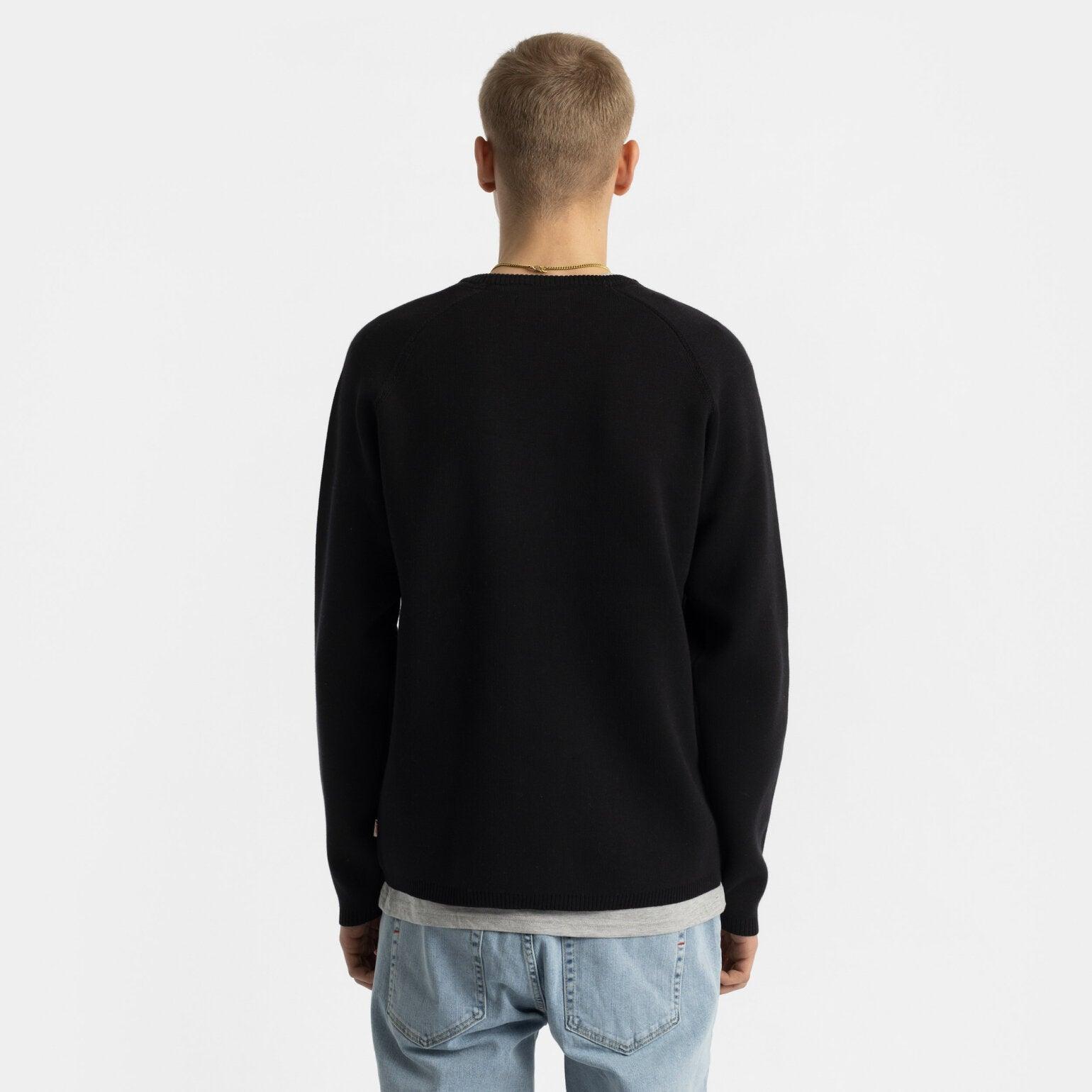 Loose Raglan Knit - Sort - Revolution - Kul og Koks