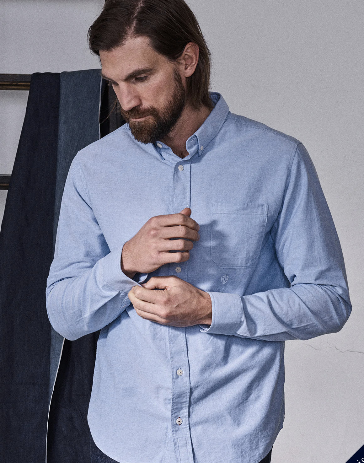 Sandro Oxford Skjorte - Lys Blå - Blue de Genes - Kul og Koks
