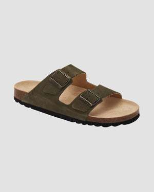 SL Julien Suede Sandal - Army - Scholl - Kul og Koks