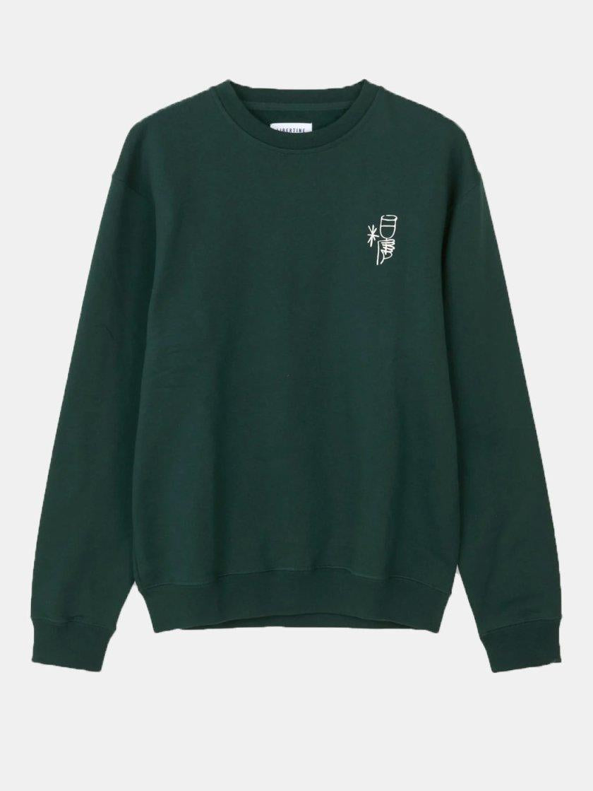 SOCIETY REFILL SWEATSHIRT BOTTLE GREEN - Libertine-Libertine - Kul og Koks