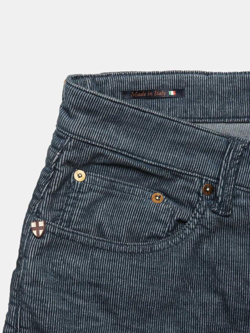 Vinci cord 3465 navy jeans - Blue de Genes - Kul og Koks